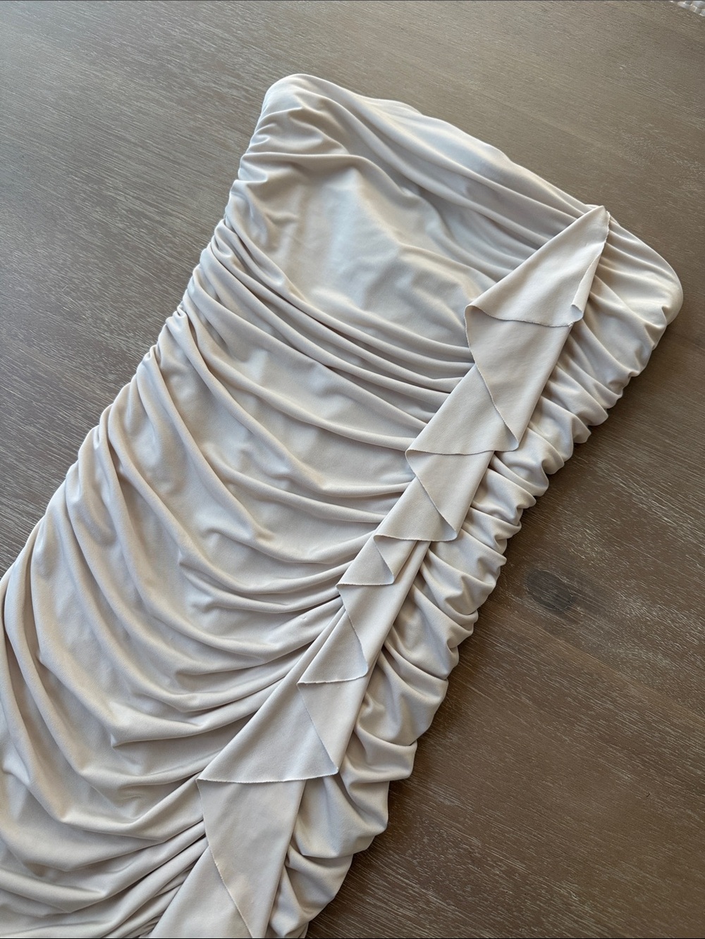 F21 Ruched Strapless Mini Dress | M